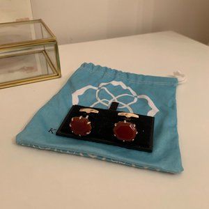 BRAND NEW Kendra Scott Red Stone Cuff Links